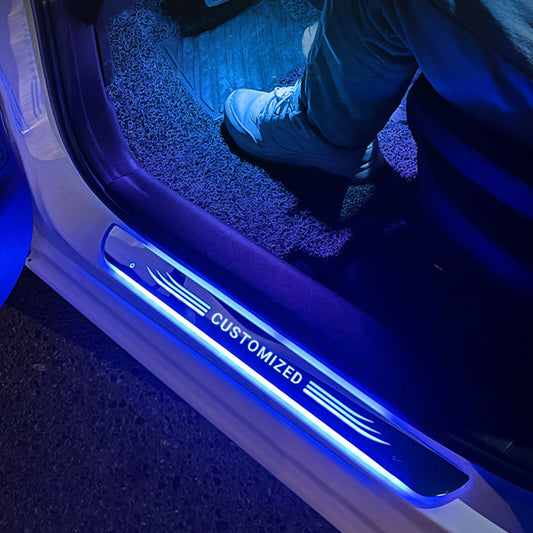 Custom LED Illuminated Door Sill Protector (4 Piece Set)